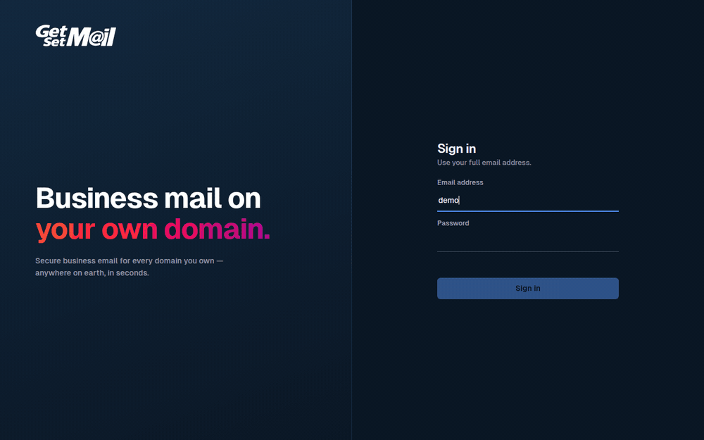 GetSetMail webmail tools: calendar with events, address book, appearance settings, filters and rules, forwarding